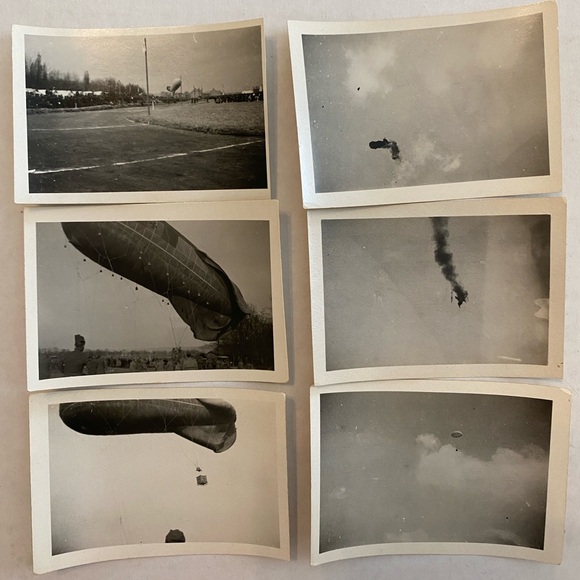 1918 WWI German Observation Balloon Photos Drachen Sausage-Type - Picture 1 of 13